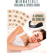 Hsnet Manyetik Burun Bandı - 30 Günlük Sporcu Burun Bandı - Horlama Önleyici Azaltıcı - 4 Farklı Bo