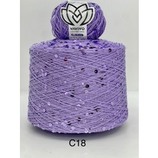 Galaxy 3+6 mm Iri Pulu Payetli El Örgü Ipi ve Çanta Ipliği