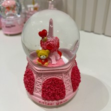 Sevgili Güllü Ayıcıklı Işıklı Müzikli Paris Eyfel Kulesi Kar Küresi