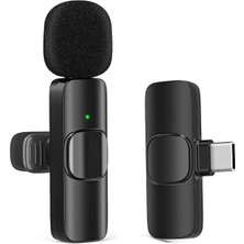 Kablosuz Bluetooth Yaka Mikrofonu, Telefon Uyumlu, Röportaj ve Yayın Çözümü