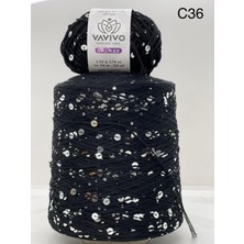 Galaxy 3+6 mm Iri Pulu Payetli El Örgü Ipi ve Çanta Ipliği