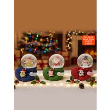 Sevimli Kar Küresi, Yeni Yıl Dekorasyonu, 6-7cm, Şık ve Renkli Tasarım