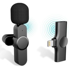 Kablosuz Yaka Mikrofonu, iPhone ile Uyumlu, Youtube ve Tiktok Yayını Için