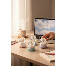 Mini Işıklı Unicorn Kar Küresi, Sevimli ve Parıltılı Dekorasyon Hediye