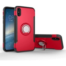 Iphone x Xs 360 Doner Yüzüklü Darbe Emici Armor Tpu+Pc KILIF-(5775)