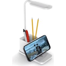 Ally Kablosuz Sarj Göz Korumali Portatif LED Masa Lambasi KALEMLIK-(5775)