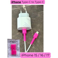 Löwin iOS Type-C To Type-C Şarj Kablo Ucu Koruyucu - iPhone 15/16/17