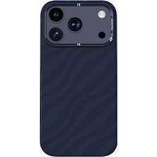 Nanospace iPhone 17 Pro Max Ile Uyumlu Magsafe Karbon Fiber Dokulu Manyetik Kılıf