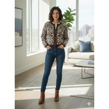 Luma Decor Leopar Desen Şık Hırka