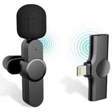 Kablosuz Yaka Mikrofon, iPhone ve Android Uyumlu, Wireless Video Yayını