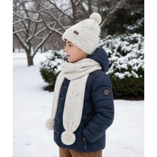 Matilda El Yapımı Unisex Çocuk Bere ve Atkı Takımı | Çift Katlı Örgü | Kız & Erkek Çocuk