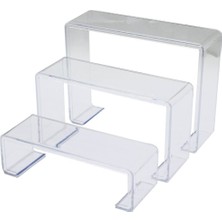 Ayder Timya POŞETLİ 3 BOY MERDİVEN TEŞHİR AYAK YÜKSEKLİK: 6-11.5-16.5CM DERiNLİK: 6.5CM EN: 19.5-20.5-21.5CM (Timya/Go1395)  202445