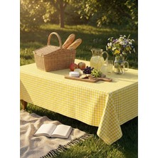 Komana Art Piti Kareli (Pötikare) Sofra Bezi, Masa Örtüsü, Piknik Örtüsü, Çok Amaçlı Örtü