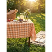 Komana Art Piti Kareli (Pötikare) Sofra Bezi, Masa Örtüsü, Piknik Örtüsü, Çok Amaçlı Örtü