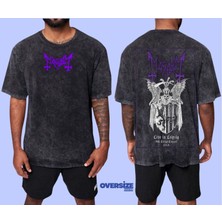 Mayhem Yıkamalı Over Size Tişört S