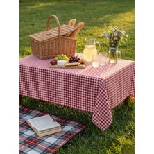 Komana Art Piti Kareli (Pötikare) Sofra Bezi, Masa Örtüsü, Piknik Örtüsü, Çok Amaçlı Örtü