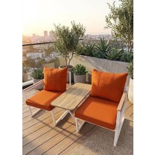 1+1 Sehpalı Ister Ikili Ister Tekli Kullanılabilen Bahçe Takımı