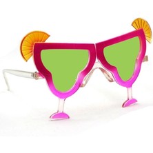 No8 Home Margarita Bardak Şeklinde Parti Gözlüğü Pembe 16X8 cm