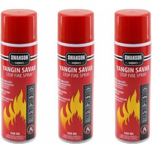 Ayder Timya 3 ADET YANGIN SÖNDÜRÜCÜ - YANGIN SAVAR SPREY 500ML + 500 ML + 500 ML  EV - OFİS - OTO ARAÇ   ATEŞ BOĞUCU KÖPÜK TABAKA OLUŞTURUR (Timya/Go1395)  202624