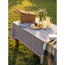 Komana Art Piti Kareli (Pötikare) Sofra Bezi, Masa Örtüsü, Piknik Örtüsü, Çok Amaçlı Örtü