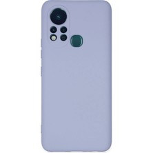 Newface Infinix Hot 11S Kılıf Nano Içi Kadife Silikon - Lila