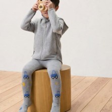 Gigi Giyim Araba Desenli Erkek Çocuk Termal Külotlu Çorap