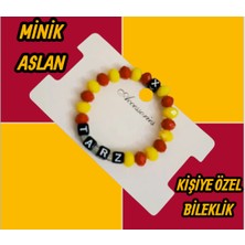 Sarı Kırmızı Minik Aslan Çocuk Bileklik Tasarım