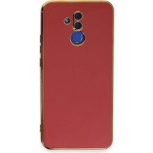 Newface Huawei Mate 20 Lite Kılıf Volet Silikon - Kırmızı