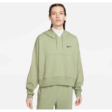 Nike Sportswear Oversize Pullover Hoodie Bol Kalıp Yeşil Kadın Sweatshirt DM6417-386