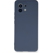 Newface Xiaomi Mi 11 Kılıf Nano Içi Kadife Silikon - Gri