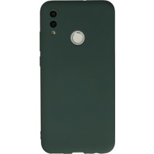 Newface Huawei P Smart 2019 Kılıf Nano Içi Kadife Silikon - Koyu Yeşil
