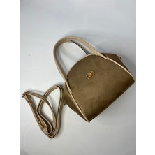 Özbu Süet Kadın El ve Omuz Çanta