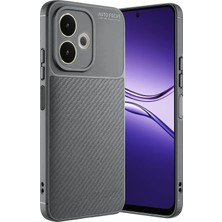 Newface Oppo A5 Pro 4g Kılıf Auto Focus Karbon Kapak - Gri