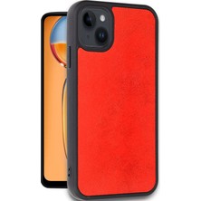 Newface Iphone 15 Kılıf Aras Deri Kapak - Kırmızı