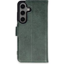 Newface Samsung Galaxy S24 Plus Kılıf Trend S Plus Kapaklı Kılıf - Yeşil