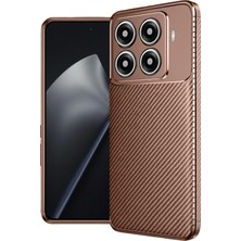 Newface Xiaomi Mi 15T Pro Auto Focus Karbon Kapak - Kahverengi