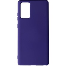 Newface Samsung Galaxy Note 20 Kılıf Nano Içi Kadife Silikon - Mor