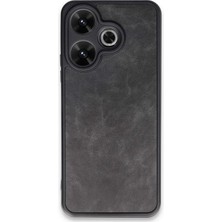 Newface Xiaomi Redmi 13 4g Kılıf Aras Deri Kapak - Siyah
