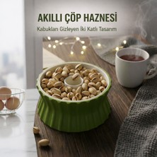 Bgom 2'si 1 Arada Pratik Kuruyemiş Tabağı: Çöp Hazneli Akıllı Tasarım