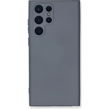 Newface Samsung Galaxy S24 Ultra Kılıf Nano Içi Kadife Silikon - Gri