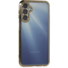 Newface Samsung Galaxy A55 5g Kılıf Razer Lensli Silikon - Gold