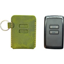 Minimalim Leather Craft Renault Deri Anahtarlık | El Yapımı Hakiki Deri Anahtar Kılıfı | Kişiselleştirilebilir Isim/plaka
