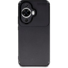 Newface Huawei Nova 12S Kılıf Auto Focus Karbon Kapak - Siyah