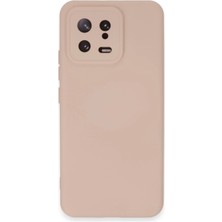 Newface Xiaomi Mi 13 Kılıf Nano Içi Kadife Silikon - Pudra