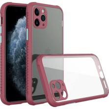 Newface Iphone 11 Pro Max Kılıf Miami Şeffaf Silikon - Fuşya