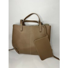 Özbu Yeni Sezon Pinterest Model Cüzdan Detaylı Çıt Çıt Kapamalı Polene El ve Omuz Askılı Çanta