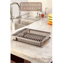Eilo Luxe Hsnet Bulaşık Durulama Sepeti Tabaklık Bulaşık Kurutmalık Kahve Alessi - AA002C-66NT97