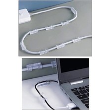 Ayder Timya Kablo Sabitleyici Klipsler 20 Adet Kablo Düzenleyici Duvar Fayans Cam Kablo Tutucu Yapışkanlı Klips (Timya/Go1395)  202914