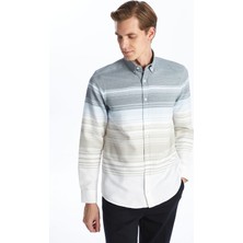 Lc Waikiki Yeni Sezon Regular Fit Uzun Kollu Çizgili Erkek Gömlek