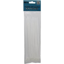 Ayder Timya 25PCS   BEYAZ   3.6X200MM  PLASTİK CIRT KELEPÇE (Timya/Go1395)  202878